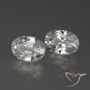 Pedras preciosas de Zircão Branco natural de 2.80 ct, oval, VVS