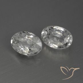 Pedras preciosas de Zircão Branco natural de 2.53 ct, oval, VS