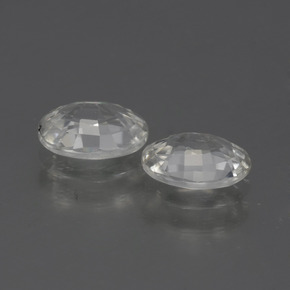 Pedras preciosas de Zircão Branco natural de 2.28 ct, Corte Oval, VVS