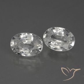 Pedras preciosas de Zircão Branco natural de 2.30 ct, oval, VS