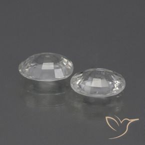 Pedras preciosas de Zircão Branco natural de 2.30 ct, oval, VS