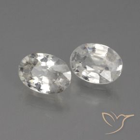 Pedras preciosas de Zircão Branco natural de 2.15 ct, oval, VS