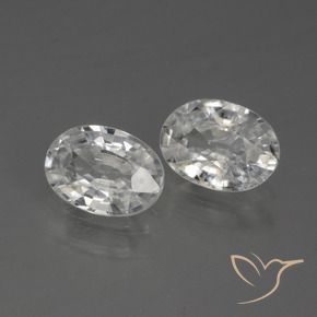 Pedras preciosas de Zircão Branco natural de 2.29 ct, oval, VS