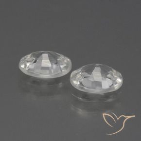 Pedras preciosas de Zircão Branco natural de 2.18 ct, oval, VVS-VS