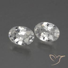 Pedras preciosas de Zircão Branco natural de 2.15 ct, oval, VVS