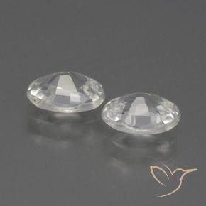 Pedras preciosas de Zircão Branco natural de 2.15 ct, oval, VVS