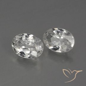 Pedras preciosas de Zircão Branco natural de 1.96 ct, oval, VVS
