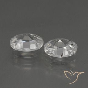 Pedras preciosas de Zircão Branco natural de 2.48 ct, oval, VS