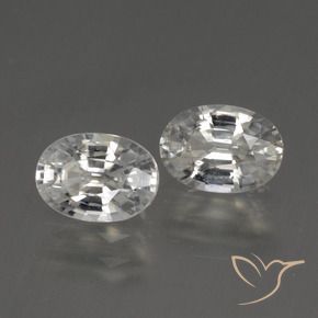 Pedras preciosas de Zircão Branco natural de 2.50 ct, oval, VS