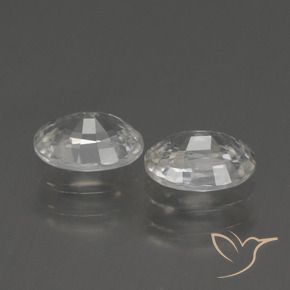 Pedras preciosas de Zircão Branco natural de 2.50 ct, oval, VS