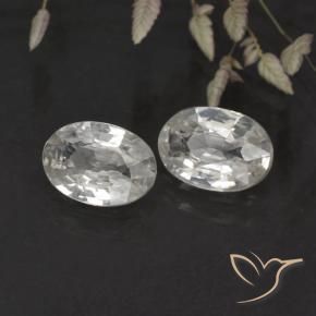 Pedras preciosas de Zircão Branco natural de 2.09 ct, oval, VS