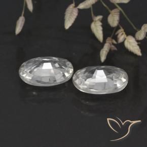 Pedras preciosas de Zircão Branco natural de 2.09 ct, oval, VS