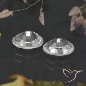 Pedras preciosas de Zircão Branco natural de 2.63 ct, oval, VVS-VS