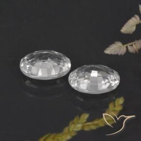 Pedras preciosas de Zircão Branco natural de 2.41 ct, oval, VVS