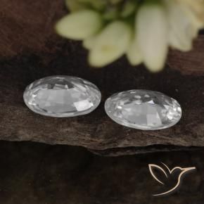 Pedras preciosas de Zircão Branco natural de 2.08 ct, oval, VVS