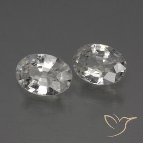 Pedras preciosas de Zircão Branco natural de 2.27 ct, oval, VS