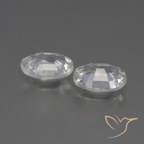 Pedras preciosas de Zircão Branco natural de 2.06 ct, oval, VVS-VS