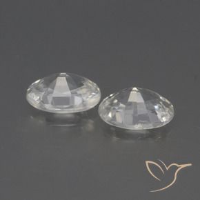 Pedras preciosas de Zircão Branco natural de 2.32 ct, oval, VVS