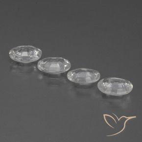 Pedras preciosas de Zircão Branco claro natural de 3.66 ct, oval, VS