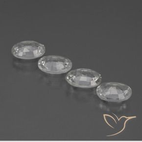 Pedras preciosas de Zircão Branco natural de 4.34 ct, oval, VVS-VS