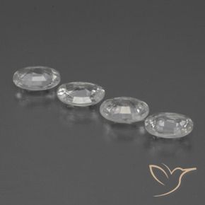Pedras preciosas de Zircão Branco natural de 3.83 ct, oval, VS