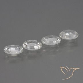 Pedras preciosas de Zircão Branco natural de 4.30 ct, oval, VVS-VS