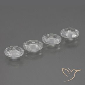 Pedras preciosas de Zircão Branco natural de 4.30 ct, oval, VVS-VS