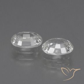 Pedras preciosas de Zircão Branco natural de 2.29 ct, oval, VS