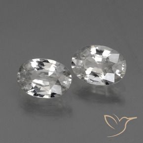 Pedras preciosas de Zircão Branco natural de 2.33 ct, oval, VS