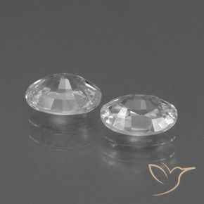 Pedras preciosas de Zircão Branco natural de 2.31 ct, oval, VVS