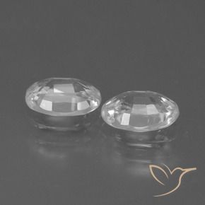 Pedras preciosas de Zircão Branco natural de 2.34 ct, oval, VVS