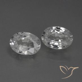 Pedras preciosas de Zircão Branco natural de 2.38 ct, oval, VS