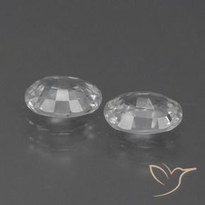 Pedras preciosas de Zircão Branco natural de 2.38 ct, oval, VS