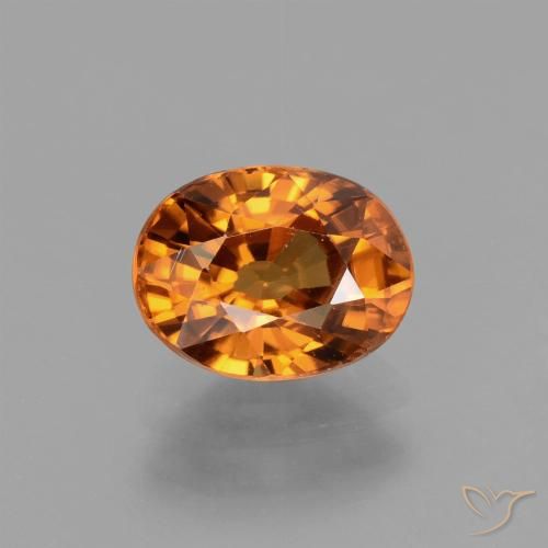 2.30ct Natural damasco laranja Zircão, oval, VS