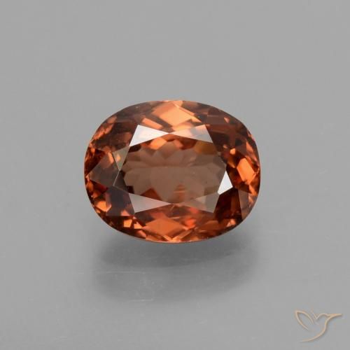 2.09ct Natural Laranja Médio Zircão, oval, VS
