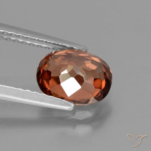 Zircão Laranja Médio Natural 2.09ct, oval, VS