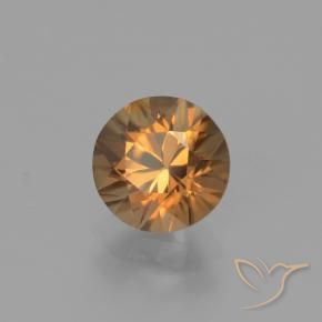 Zircão Laranja Médio Natural 1.82ct, Redondo, VVS