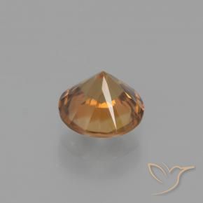 Zircão Laranja Médio Natural 1.82ct, Redondo, VVS