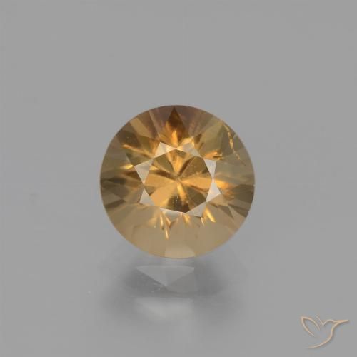 1.95ct Natural Pêssego Dourado Zircão, Redondo, VS