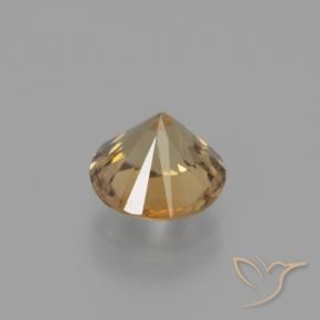Zircão Pêssego Dourado Natural 1.95ct, Redondo, VS