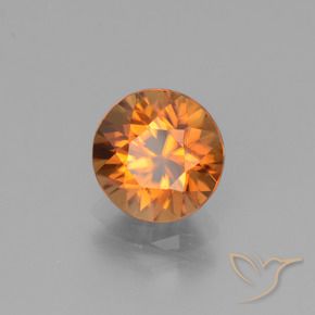 Zircão Laranja terroso Natural 1.90ct, Redondo, VVS