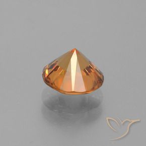 Zircão Laranja terroso Natural 1.90ct, Redondo, VVS