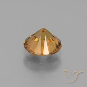 Zircão Laranja Profundo Natural 1.94ct, Redondo, VVS