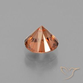 Zircão Laranja Avermelhado Profundo Natural 1.81ct, Redondo, VVS