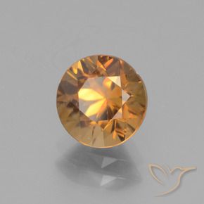 Zircão Laranja Médio Natural 2.40ct, Redondo, VVS