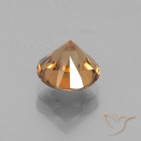 Zircão Laranja Médio Natural 2.40ct, Redondo, VVS