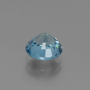 Zircão azul natural 2,75ct, corte redondo, VS