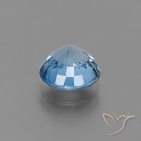 Zircão Azul Azul Natural 3.15ct, Redondo, VVS-VS