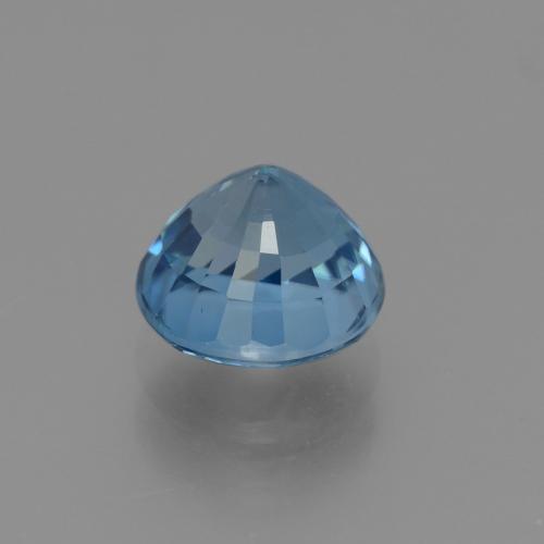 Zircão Azul Natural 4.14ct, Corte Redondo, VVS