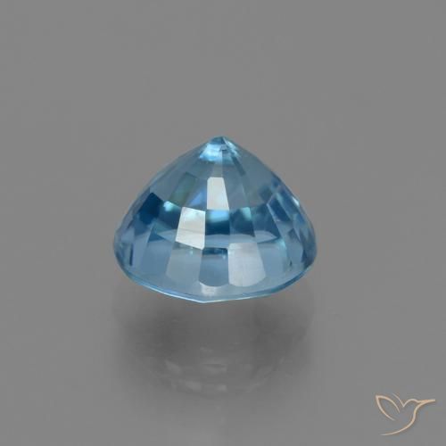 Zircão Azul verdadeiro Natural 4.20ct, Redondo, VS